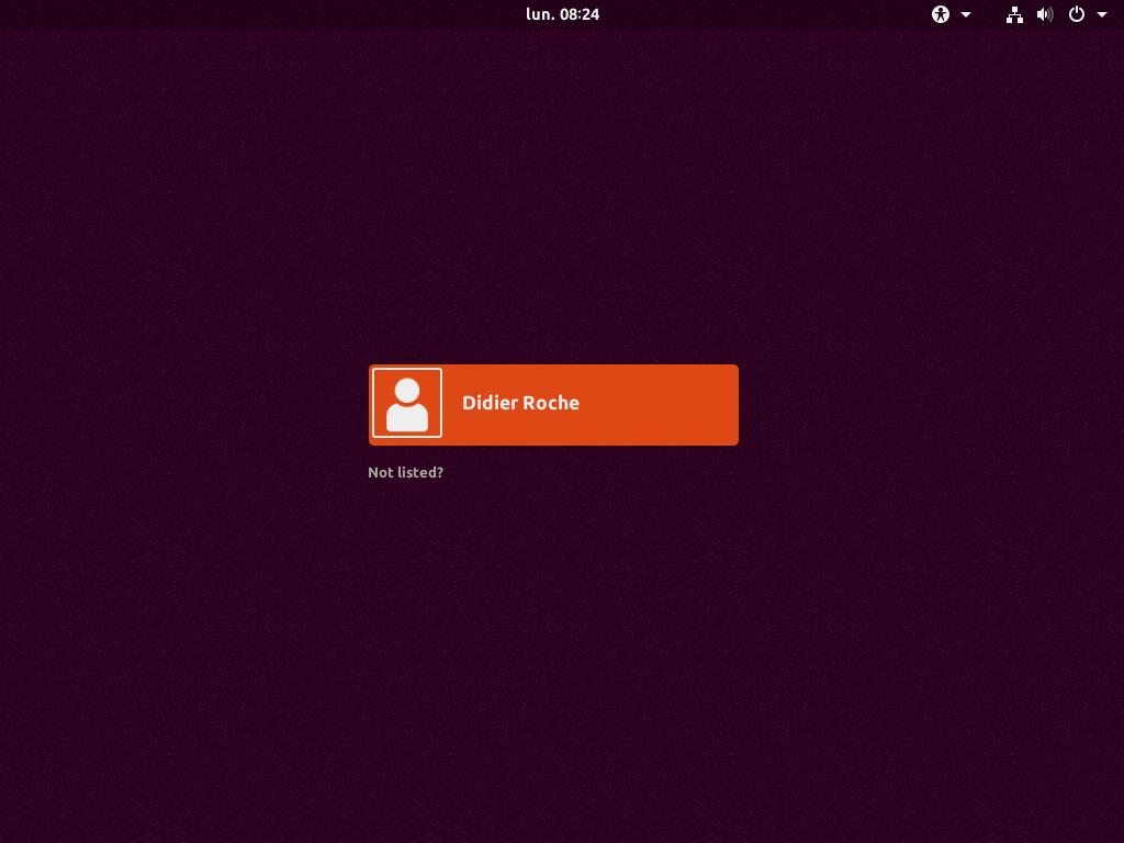 Default Login screen (GDM) in Ubuntu Artful