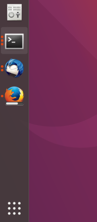 Ubuntu Dock with progress bar during a download with Firefox